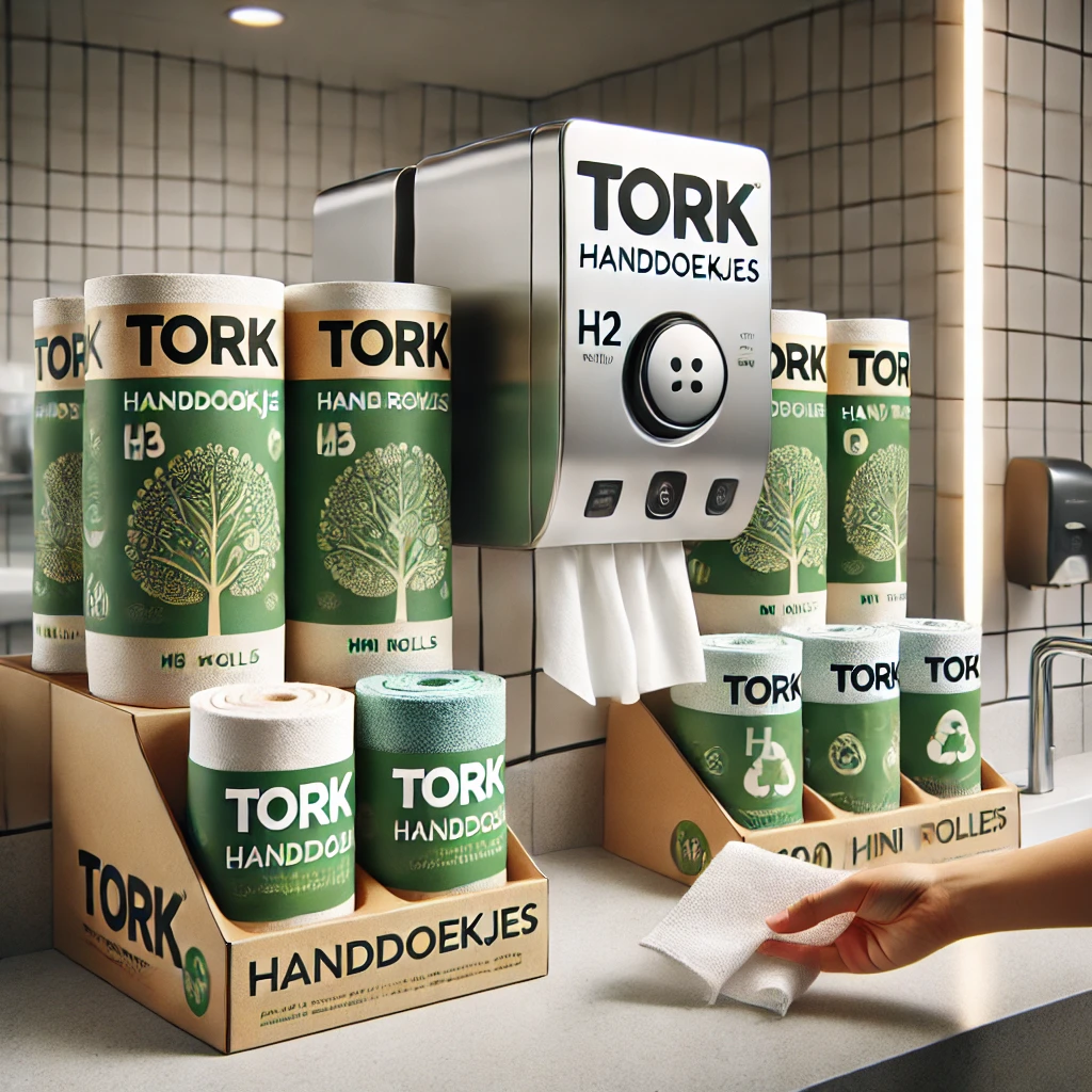 Tork handdoekjes in handige dispenser