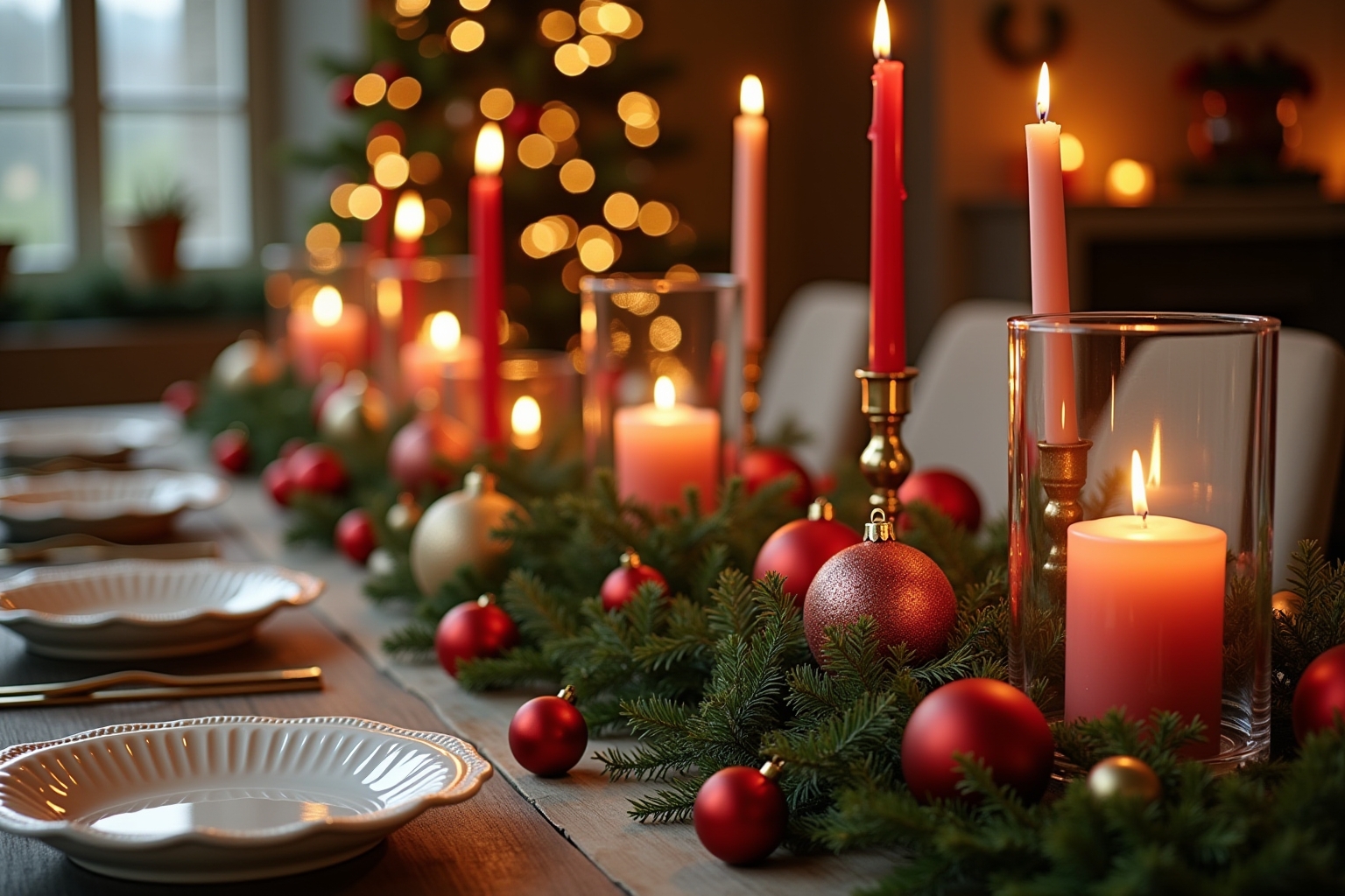 8 Prachtige Ideeën om Kerstdecoratie Maken Voor op Tafel